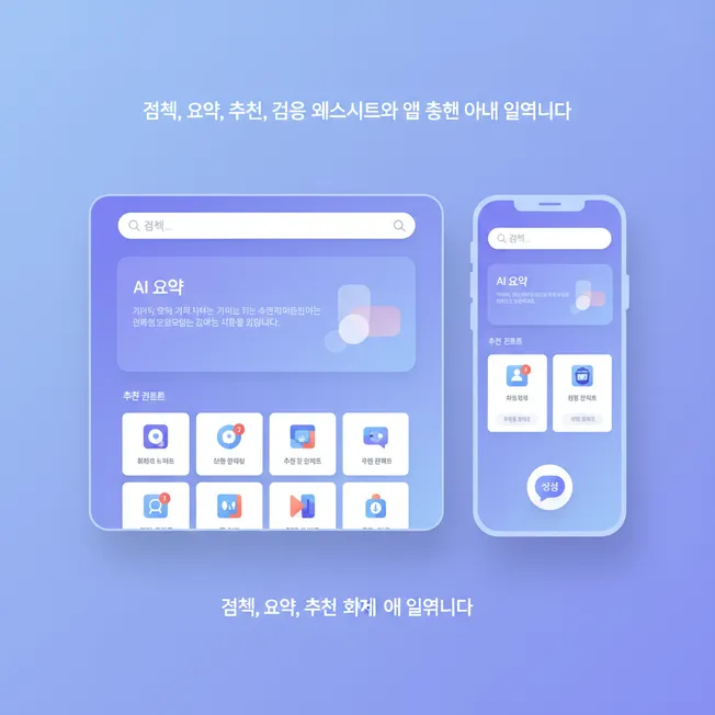 AI 기반 웹/앱 기능